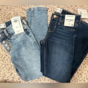 2 Abercrombie girls jeggings